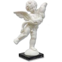Puttino By Verrocchio - Carrara Marble Indoor Statue