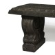 Curved Short Bench 17in. 42 W Fiber Stone Resin Indoor/Outdoor Statue - - FS7565 Curved Short Bench 17in. 42 W Fiber Stone Resin Indoor/Outdoor Statue - - FS7565