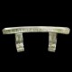 Curved Fiber Stone Outdoor Bench 18in. Fiber Stone Outdoor Statue -  - FS7566