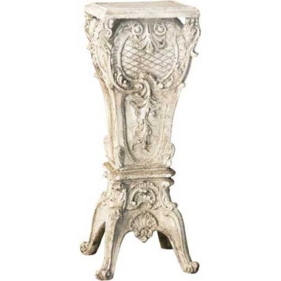 French Pedestal 30in. Fiberglass Indoor/Outdoor Garden -  - F8147