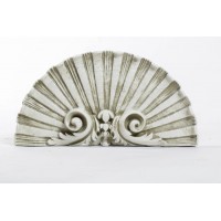 Shell Accent Plaque Fiberglass Resin Indoor/Outdoor Garden