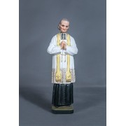 St. John Vianney Lightweight Fiberglass Resin Indoor/Outdoor Church Statuary