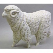 Sheep By Destefano - Fiberglass Resin - Indoor/Outdoor Garden Statue