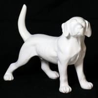 Hound Dog for Frontdoor / Porch Steps - Fiberglass Resin Indoor/Outdoor Garden Statue