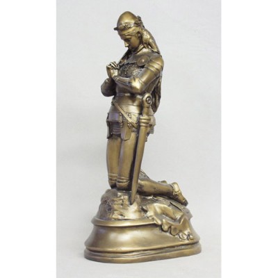 Warrior Joan Of Arc 19.5in. - Fiberglass Resin - Indoor/Outdoor Statue - - F68591 Warrior Joan Of Arc 19.5in. - Fiberglass Resin - Indoor/Outdoor Statue - - F68591