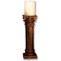 Corinthian Order Candleholder - Lightweight Fiberglass Resin - Outdoor Statue