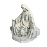 MARY SITTING FOR LIFESIZE SET 45"H Lightweight Fiberglass Resin Indoor/Outdoor Church Statuary