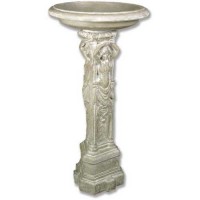 Lowe Caryatid Birdbath 48in. Fiberglass Resin Indoor/Outdoor Statue