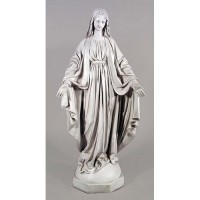 Mary - 42in. High - Lightweight Fiberglass Resin - Indoor/Outdoor Church Statuary
