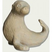 Seal With Curled Tail Cppr Fiberglass Resin Indoor/Outdoor Garden