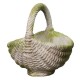 Flower Picking Basket Fiber Stone Resin Indoor/Outdoor Statuary -  - FS10255