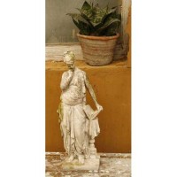 Library Girl 16in. - Fiberglass Resin - Indoor/Outdoor Garden Statue