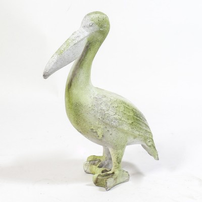 Harbor Pelican Fiber Stone Resin Indoor/Outdoor Statue/Sculpture -  - FS8886