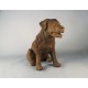 Old Barney Dog Fiber Stone Resin Indoor/Outdoor Statue/Sculpture -  - FS8894