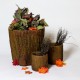 Oak Bark Planter Large Fiber Stone Resin Indoor/Outdoor Garden Statue -  - FS60400