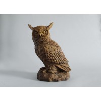 Hoot Owl Fiberglass Resin Indoor/Outdoor Garden Statue/Sculpture
