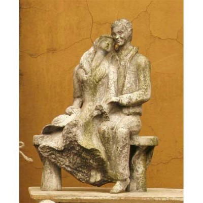 Winter In The Park 15in. Fiberglass Indoor/Outdoor Garden Statuary -  - F8097