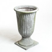 CLASSIC FLUTED Patio Urn Fiberglass Resin Indoor/Outdoor Statuary
