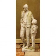 Man To Man 19.5in. Fiberglass Resin Indoor/Outdoor Garden