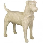 Dog for Frontdoor / Porch Steps 24in. - Fiberglass Resin - Indoor/Outdoor Statue/Sculpture