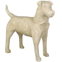 Dog for Frontdoor / Porch Steps 24in. - Fiberglass Resin - Indoor/Outdoor Statue/Sculpture