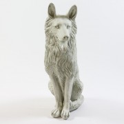 German Shepherd Sitting for Front Porch / Doorsteps 30in. High - Fiberglass Resin - Statue German Shepherd Sitting for Front Porch / Doorsteps 30in. High - Fiberglass Resin - Statue