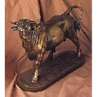 Toro - Fiberglass Resin - Indoor/Outdoor Garden Statue/Sculpture