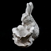 Cabbage Patch Rabbit Fiberglass Resin Outdoor Garden / Patio Statue/Sculpture