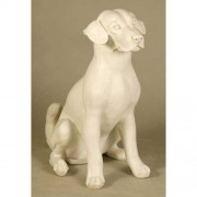 Sitting Puppy Fiberglass Resin Indoor/Outdoor Garden