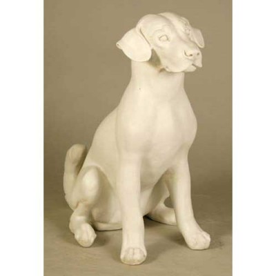 Sitting Puppy Fiberglass Indoor/Outdoor Garden -  - F3325