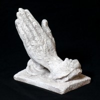 Hands Of Prayer Fiberglass Resin Indoor/Outdoor Statue/Sculpture