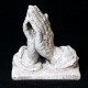 Hands Of Prayer Fiber Stone Resin Indoor/Outdoor Statue/Sculpture -  - FS2284