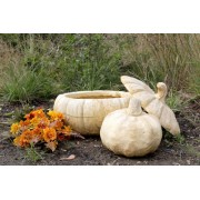 Wide Pumpkin Planter Garden / Patio  - Fiberglass Resin - Indoor/Outdoor