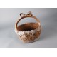 Ribbon Basket 12in. High Fiber Stone Resin Indoor/Outdoor Statue -  - FS9690