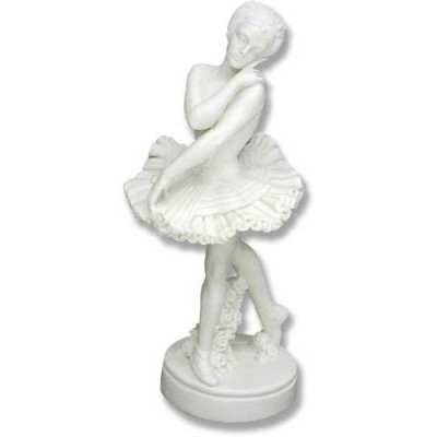 Ballerina 3in. High  Carrara Marble Garden Statuary -  - 700739
