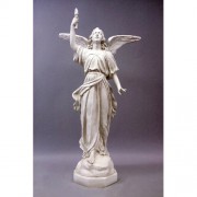 Angel Of Light-Right 32 Fiberglass Resin Indoor/Outdoor Garden Statue