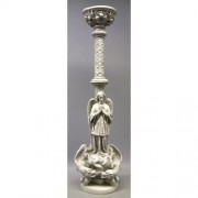 Angel Torch Holder 33in. - Lightweight Fiberglass Resin - Indoor/Outdoor Statue