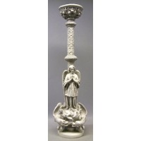 Angel Torch Holder 33in. - Lightweight Fiberglass Resin - Indoor/Outdoor Statue