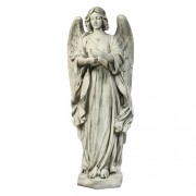 Angel with Lantern Fiberglass Resin Indoor/Outdoor Garden