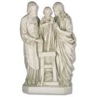 Holy Family boy on Chair w/ Cross 25 Inch Lightweight Fiberglass Resin Indoor/Outdoor Statue/Sculpture