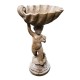 Lucca Child Birdbath 22in. - Fiber Stone Resin - Indoor/Outdoor Statue -  - FS6805