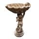 Lucca Child Birdbath 22in. - Fiber Stone Resin - Indoor/Outdoor Statue -  - FS6805