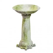 Corinthian Birdbath - Fiberglass Resin - Indoor/Outdoor Garden Statue