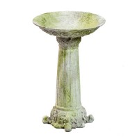 Corinthian Birdbath - Fiberglass Resin - Indoor/Outdoor Garden Statue