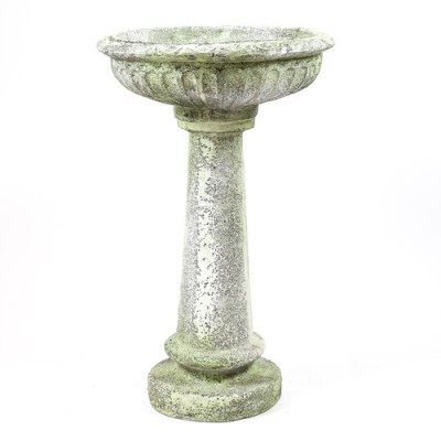 Trish Birdbath Fiber Stone Resin Indoor/Outdoor Statue/Sculpture -  - FS8635