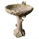 Nature s Birdbath w/Birds - Fiber Stone Resin - Indoor/Outdoor Statue -  - FS8636