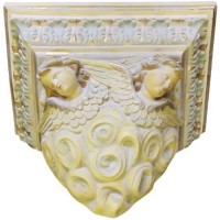 Outlooking Angels Shelf/Bracket Fiberglass Resin Indoor/Outdoor Garden