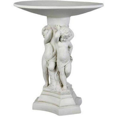 Birdbath Bella Bimmbi 22in. Fiberglass Resin Indoor/Outdoor Statue -  - F8237