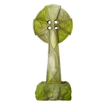 Mystic Celtic Cross 30in. Fiberglass Indoor/Outdoor Garden -  - F7617
