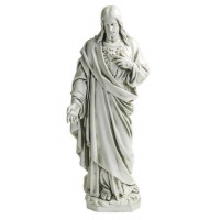 Sacred Heart 5'2in. - Lightweight Fiberglass Resin - Indoor/Outdoor Church Statuary